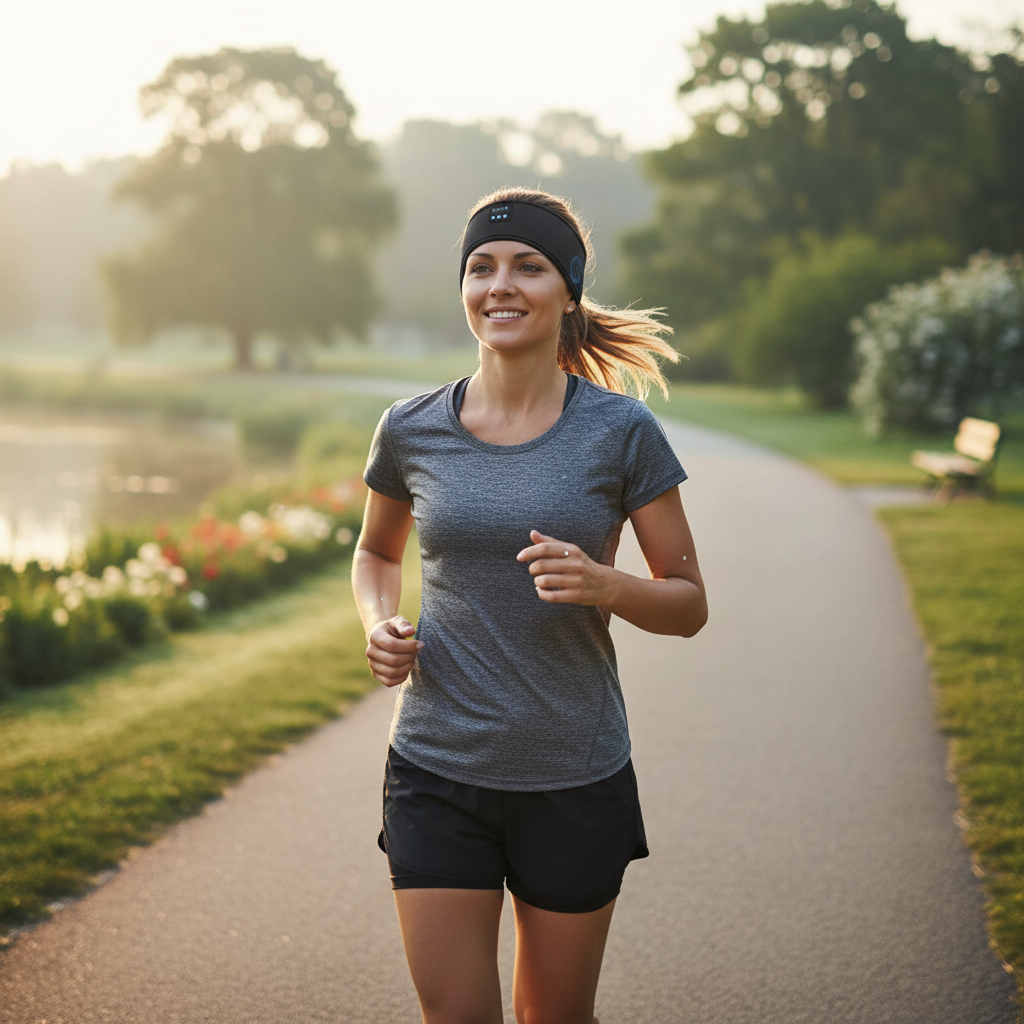 Fone Bluetooth Earphones Sports Sleeping Headband Elastic Wireless Headphones Music Eye Mask Wireless Bluetooth Headset Headband